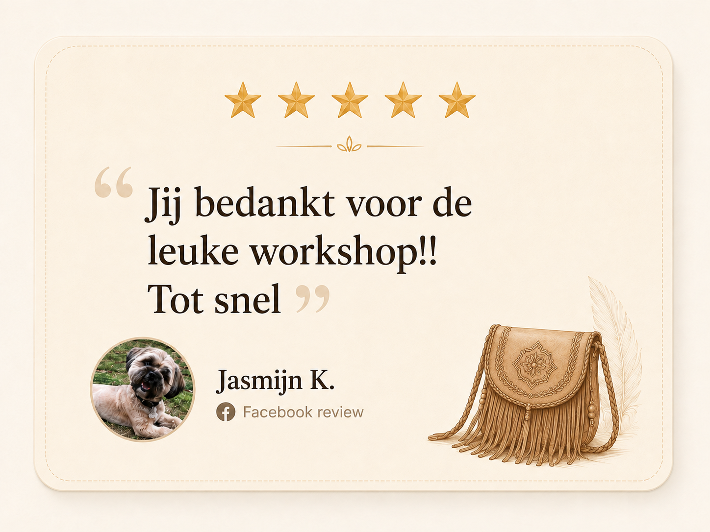 Review van Jasmijn K. over de Jazzbag workshop